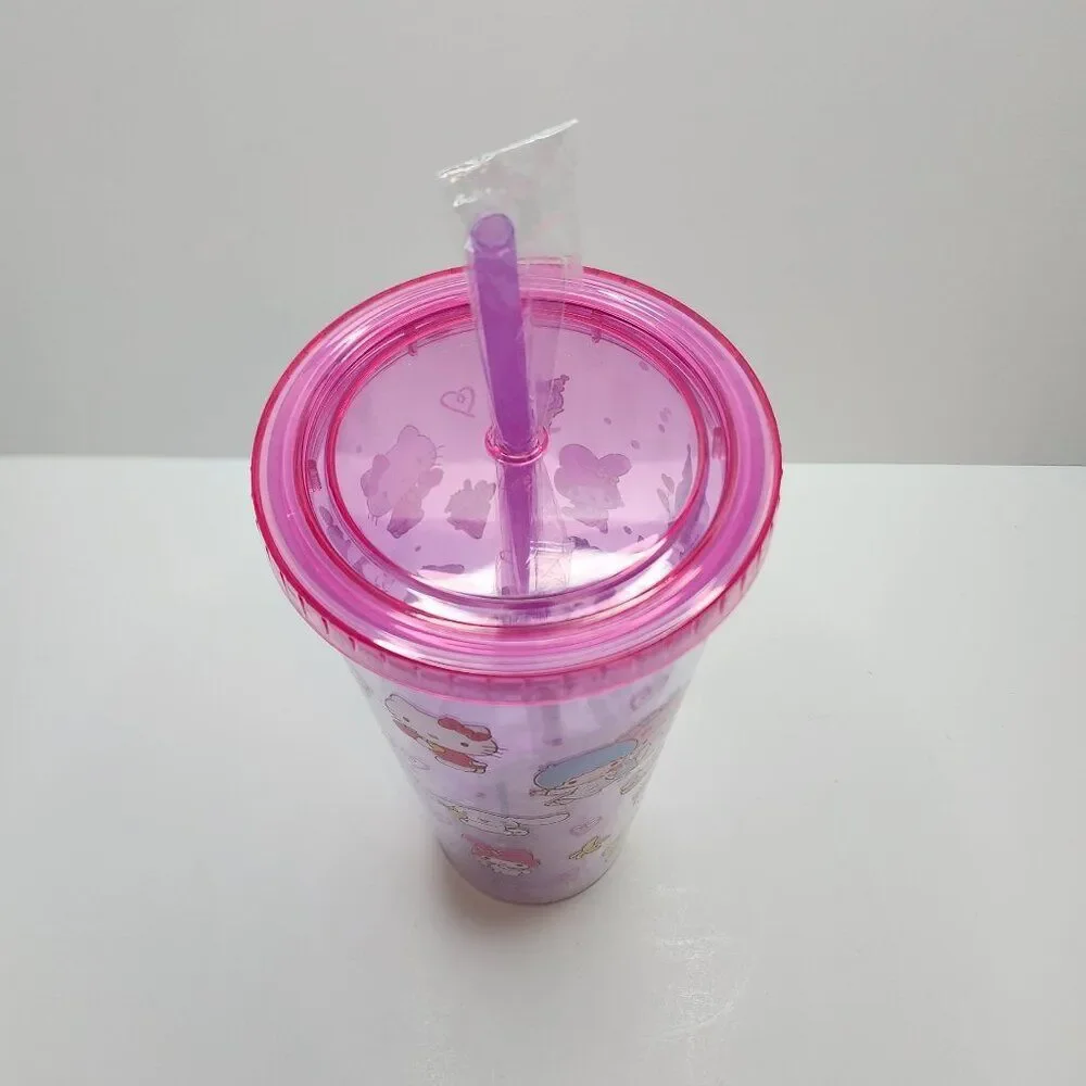 NEW Hello Kitty & Friends Snacks Allover Print Confetti-Filled Carnival Cup